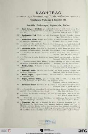 Nachtrag (Nr. 953-999)