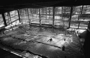 Staufen: Haus Münstertal; Hallenschwimmbad; von oben