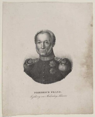 Bildnis des Friedrich Franz, Großherzog Mecklenburg Schwerin