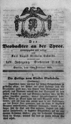 7. Stück, 12. Februar 1855
