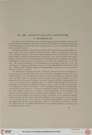 III. Die Ausstattung des Heiligtums (Th. Wiegand)