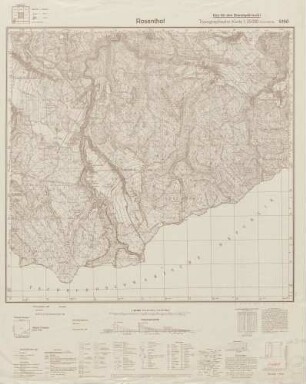 5150 Rosenthal, Topographische Karte 1:25000 (4cm - Karte)