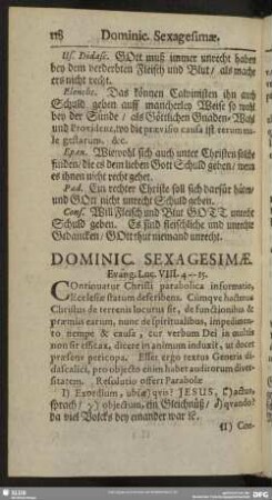 Dominic. Sexagesimae Evang. Luc. VIII. 4-15