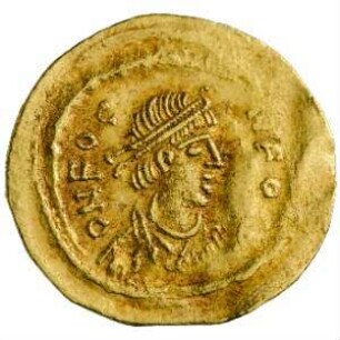 Münze, Tremissis, 607 - 609