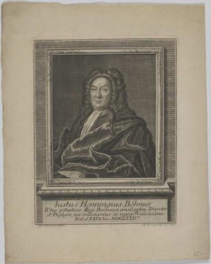 Bildnis des Iustus Henningius Böhmer