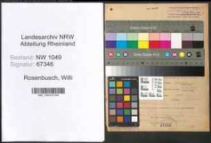 Entnazifizierung Willi Rosenbusch , geb. 28.04.1912 (Techniker)