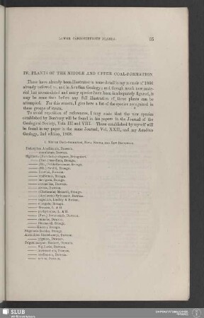 IV. Plants of the middle and upper coal-formation