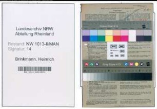 Entnazifizierung Heinrich Brinkmann , geb. 02.09.1918 (Kaufmaennischer Angestellter)