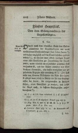 Fünftes Hauptstück. - Siebentes Hauptstück.