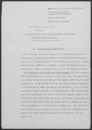 Neulautern mit Buchenbach und Stocksberg: Pfarrbericht 1939