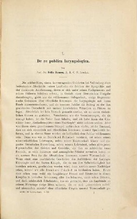 Festschrift : Herrn geheimen Medicinalrath Professor Dr. Bernhard Fraenkel am 17. November 1896 zu seinem 60. Geburtstage und 25 jährigen Docentenjubiläum von seinen Freunden und Schülern gewidmet. (Enthält 27 medizin. Abhandlungen.)
