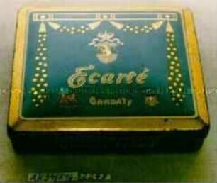 Blechdose für 20 Stück CIGARETTES GARBATY "Ecarté"