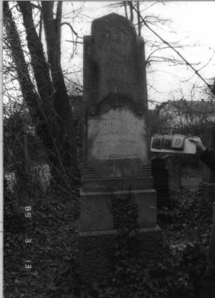 Grabstein 339 (Index: 100093072) Maße HxBxT: 237x57x25 cm Symbolik: Verzierungen: Grabstein 339