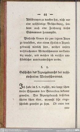 §. 5. Geschichte des Arzneigebrauchs des wohlriechenden Weidenschwamms