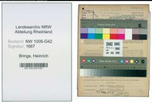 Entnazifizierung Heinrich Brings , geb. 20.09.1903 (Friseur)