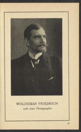 Woldemar Friedrich nach einer Photographie