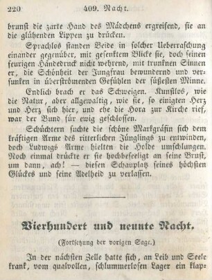 Vierhundert und neunte Nacht