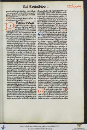 Epistola ad Corinthios prima