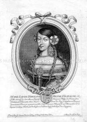 Porträt der spanischen Königin Marie Louise d'Orléans