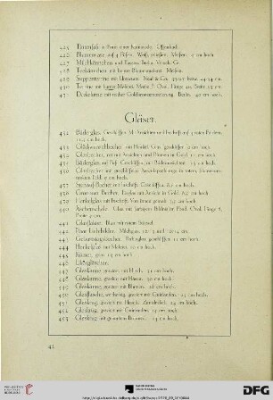Gläser (Nr. 432-511)
