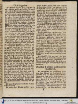 Deutscher Biedersinn und französische Dankbarkeit.
