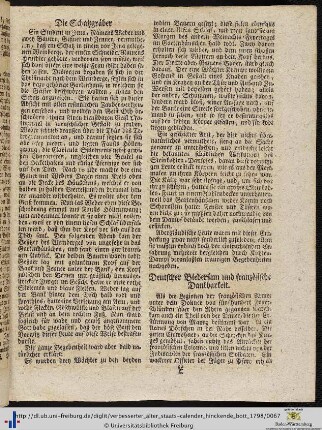 Deutscher Biedersinn und französische Dankbarkeit.