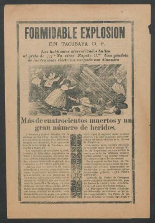 Formidable explosión en Tacubaya D.F.