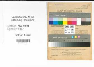 Entnazifizierung Franz Kather , geb. 19.07.1896 (Polizist)