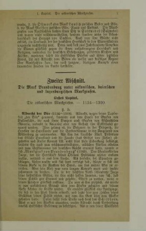 Zweiter Abschnitt. Die Mark Brandenburg unter askanischen, baierschen und luxenburgischen Markgrafen
