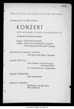 Konzert [...] im Rahmen des Schüler-Anrechtes