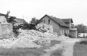 Schönteichen-Hausdorf. Rausch Mühle, nach dem Brand