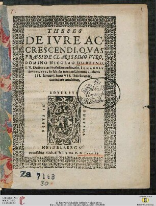 Theses De Ivre Accrescendi