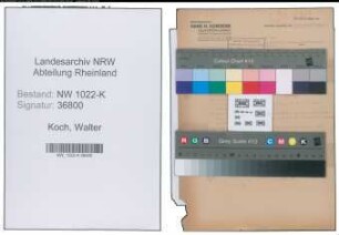Entnazifizierung Walter Koch , geb. 00.00.0000 (Kaufmaennischer Angestellter)