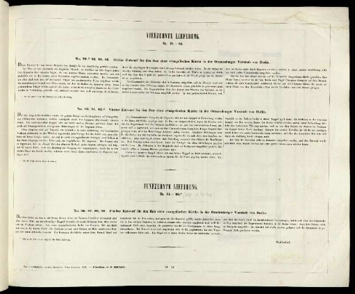 Vierzehnte Lieferung. No. 79-84. / Fünfzehnte Lieferung. No. 85-90.