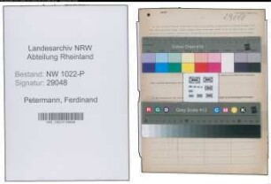 Entnazifizierung Ferdinand Petermann , geb. 00.00.0000 (Postbeamter)