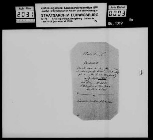 Wahl der ritterschaftlichen Abgeordneten des Neckarkreises für den Landtag 1825
