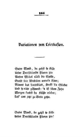 Variationen zum Leierkasten