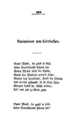 Variationen zum Leierkasten