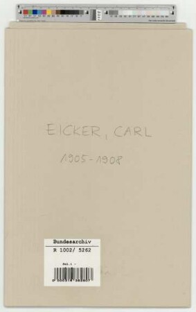 Eicker, Carl, Schlosser