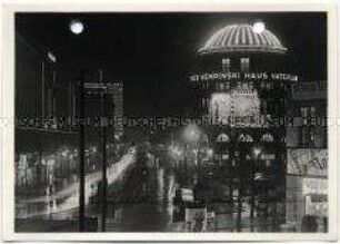 Berlin, Saarlandstraße bei Nacht