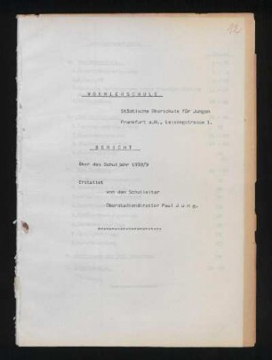 1938/39: Bericht - 1938/39