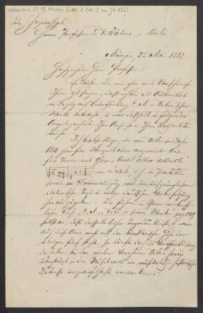 Brief an Friedrich Wilhelm Jähns : 25.05.1882