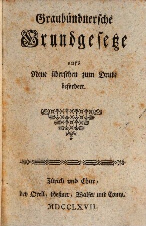 Graubündnersche Grundgesetze
