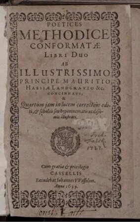 Poetices Methodice Conformatae Libri Duo