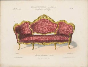"Canapé Ottomane (Bois doré)", aus: Le Garde-meuble