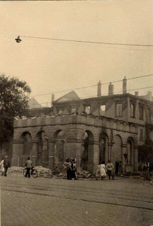 Zerstörungen Zweiter Weltkrieg - Stadtgebiet. Mühlburger Tor