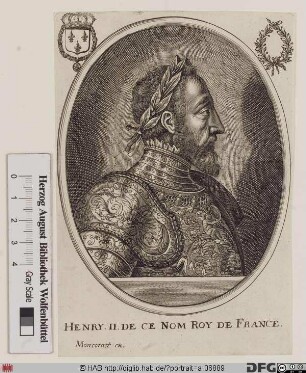 Bildnis Heinrich (Henri) II., König von Frankreich (reg. 1547-59)