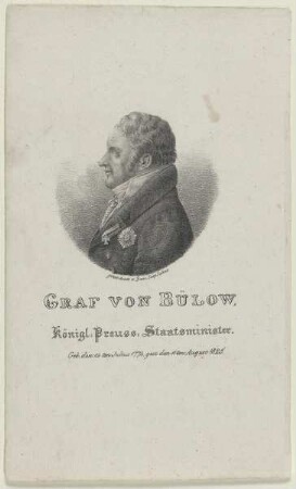 Bildnis Graf Friedrich von Bülow