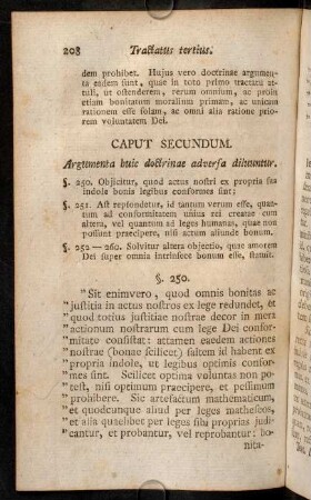 208-221, Caput Secundum. Argumenta huic doctrinae adversa diluuntur. - Caput Tertium. Eadem argumenta amplius expenduntur.