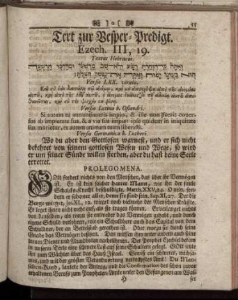 Text zur Vesper- Predigt.